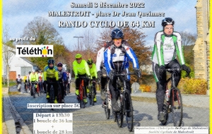 Cyclo Téléthon à Malestroit 